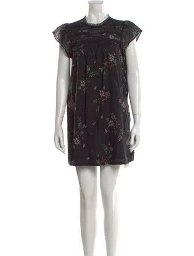 Pre-owned Ciao Lucia Printed Mini Dress In Black