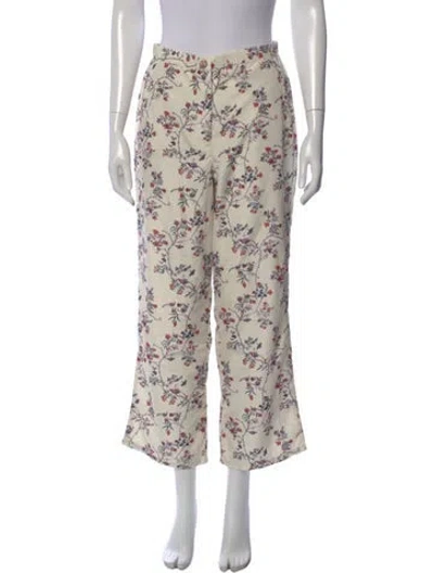 Pre-owned Ciao Lucia Printed Wide Leg Pants In Neutral