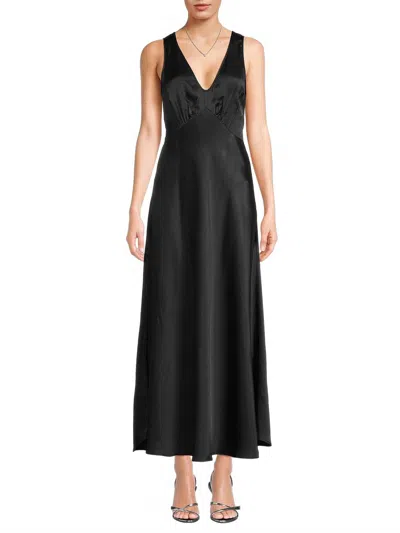 Ciao Lucia Reine Satin Dress In Black