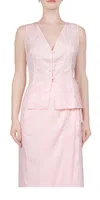 Ciao Lucia Rina Embroidered Top In Ballet In Pink