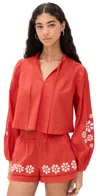 Ciao Lucia Salm Top In Clay