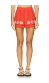 Ciao Lucia Samaya Embroidered Shorts In Clay