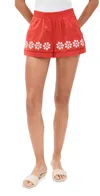 Ciao Lucia Samaya Embroidered Shorts In Clay