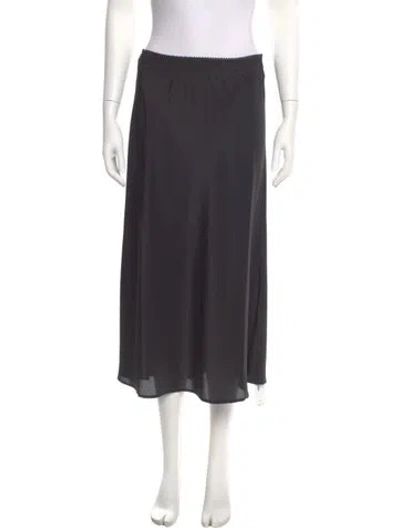 Pre-owned Ciao Lucia Scalloped Accent Midi Length Skirt W/ Tags In Black