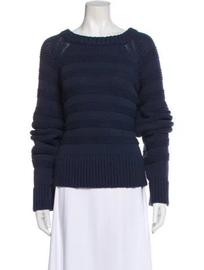 Pre-owned Ciao Lucia Scoop Neck Sweater In Blue