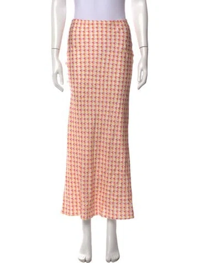 Pre-owned Ciao Lucia Silk Long Skirt In Neutrals