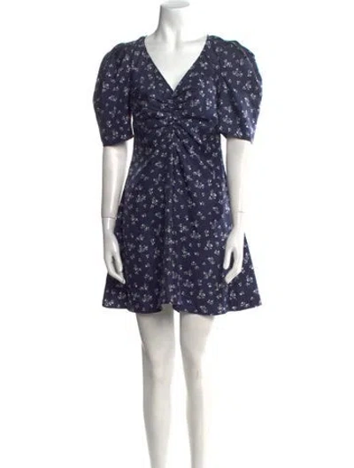 Pre-owned Ciao Lucia Silk Mini Dress In Blue