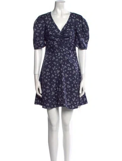 Pre-owned Ciao Lucia Silk Mini Dress In Blue