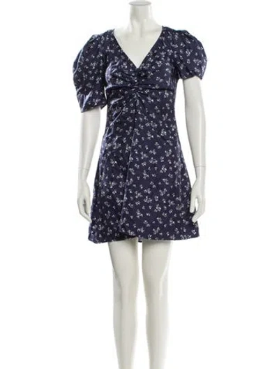 Pre-owned Ciao Lucia Silk Mini Dress In Blue