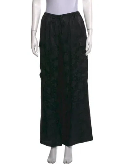 Pre-owned Ciao Lucia Silk Wide Leg Pants In Black
