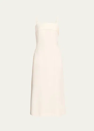 Ciao Lucia Sol Spaghetti-strap Midi Dress In White