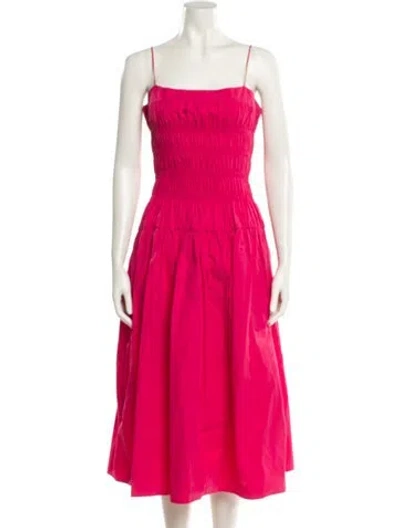 Pre-owned Ciao Lucia Square Neckline Knee-length Dress In Pink