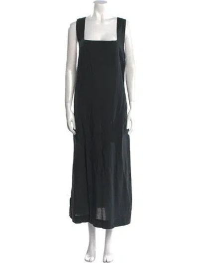 Pre-owned Ciao Lucia Square Neckline Long Dress In Black