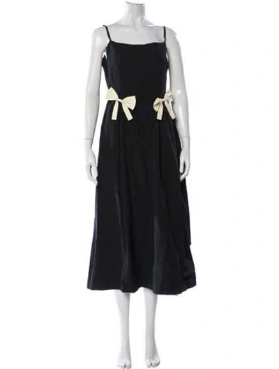 Pre-owned Ciao Lucia Square Neckline Long Dress In Gray
