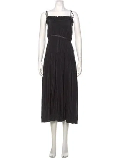 Pre-owned Ciao Lucia Square Neckline Long Dress W/ Tags In Black