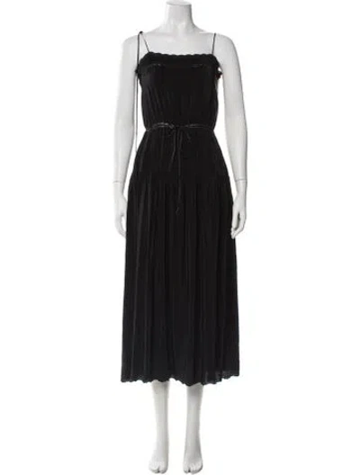 Pre-owned Ciao Lucia Square Neckline Long Dress W/ Tags In Black