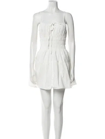 Pre-owned Ciao Lucia Square Neckline Mini Dress W/ Tags In White