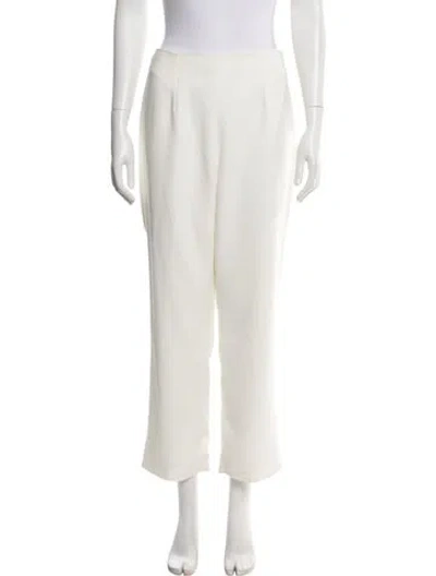 Pre-owned Ciao Lucia Straight Leg Pants In White