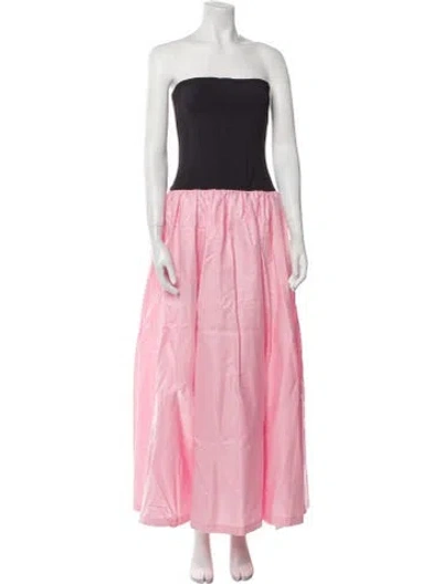 Pre-owned Ciao Lucia Strapless Long Dress In Multi