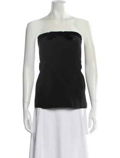 Pre-owned Ciao Lucia Strapless Top In Black