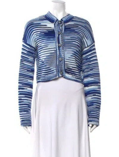 Pre-owned Ciao Lucia Striped Crew Neck Sweater In Blue