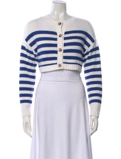 Pre-owned Ciao Lucia Striped Crew Neck Sweater In Blue