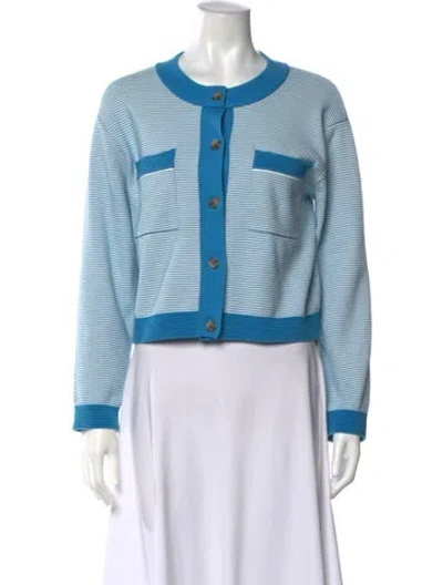 Pre-owned Ciao Lucia Striped Crew Neck Sweater In Blue