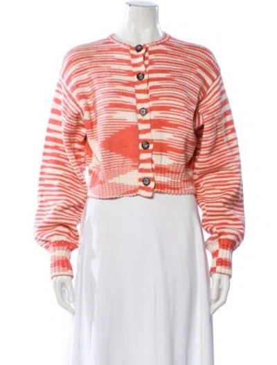 Pre-owned Ciao Lucia Striped Crew Neck Sweater In Pink