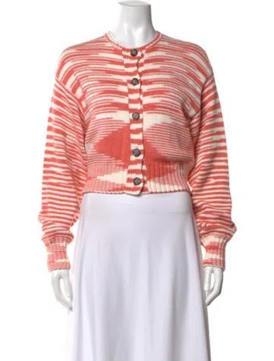 Pre-owned Ciao Lucia Striped Crew Neck Sweater In Pink