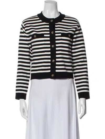 Pre-owned Ciao Lucia Striped Crew Neck Sweater W/ Tags In Black