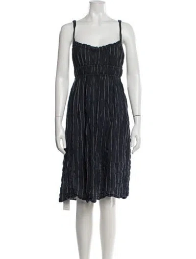 Pre-owned Ciao Lucia Striped Knee-length Dress In Blue