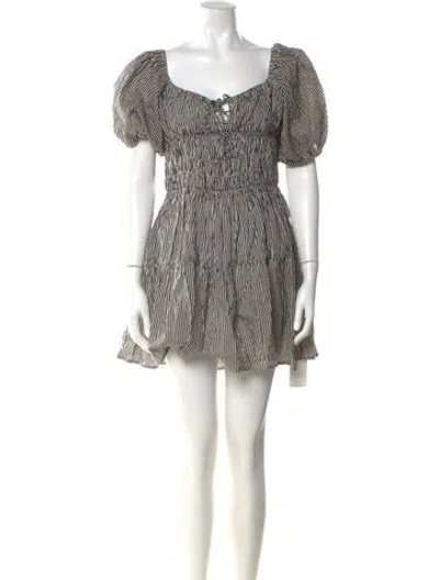 Pre-owned Ciao Lucia Striped Mini Dress In Multi