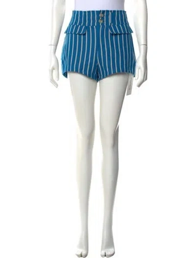 Pre-owned Ciao Lucia Striped Mini Shorts W/ Tags In Blue