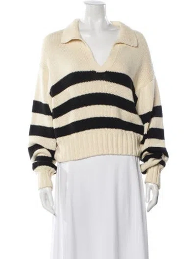 Pre-owned Ciao Lucia Striped V-neck Sweater In Multi