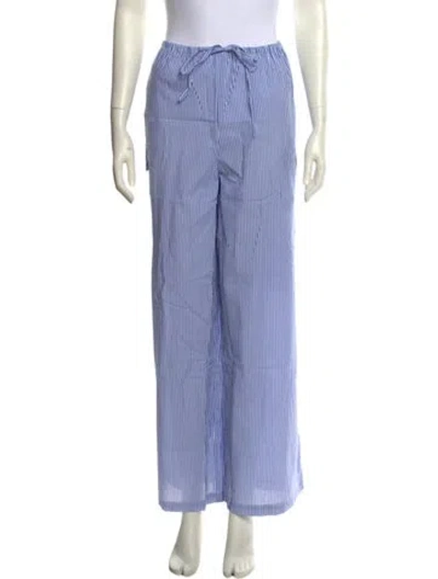 Pre-owned Ciao Lucia Striped Wide Leg Pants In Blue