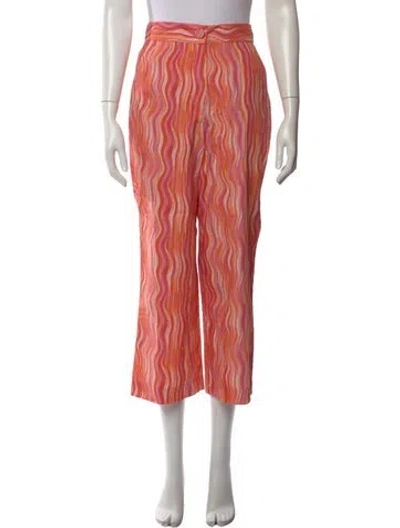 Pre-owned Ciao Lucia Striped Wide Leg Pants In Multi