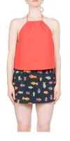 Ciao Lucia Tacito Top In Rosso In Red
