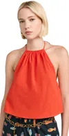 Ciao Lucia Tacito Top Rosso In Ros