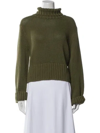 Pre-owned Ciao Lucia Turtleneck Sweater In Green