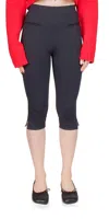 Ciao Lucia Valentine Jersey Capris In Black In Black