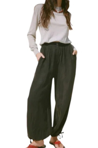 Ciao Lucia Vera Cotton Pants In Black In Multi