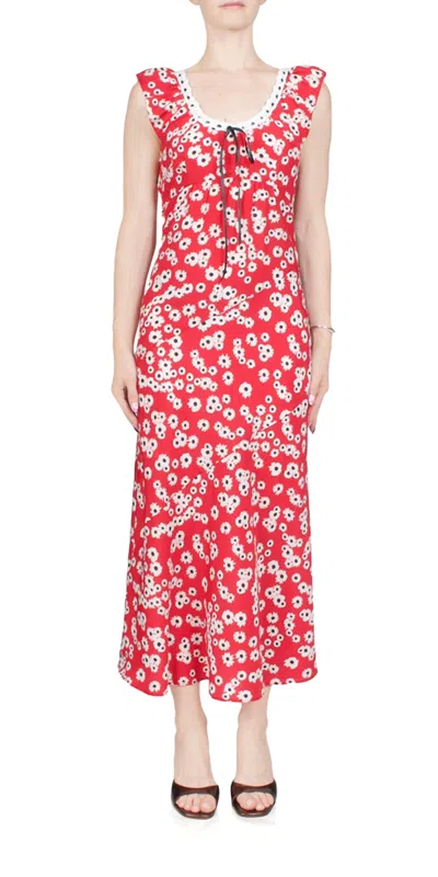 Ciao Lucia Violette Midi Dress In Peony