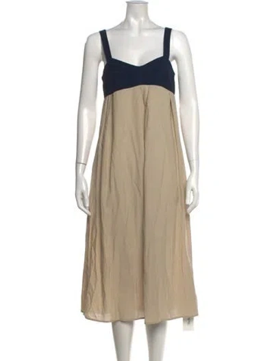 Pre-owned Ciao Lucia V-neck Midi Length Dress