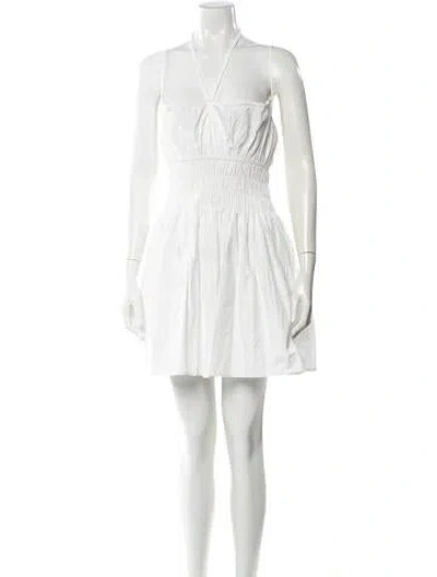 Pre-owned Ciao Lucia V-neck Mini Dress In Neutral