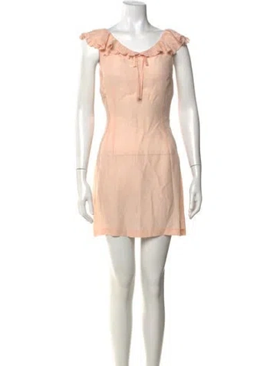 Pre-owned Ciao Lucia V-neck Mini Dress In Pink