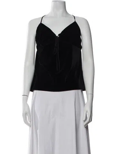 Pre-owned Ciao Lucia V-neck Sleeveless Top In White