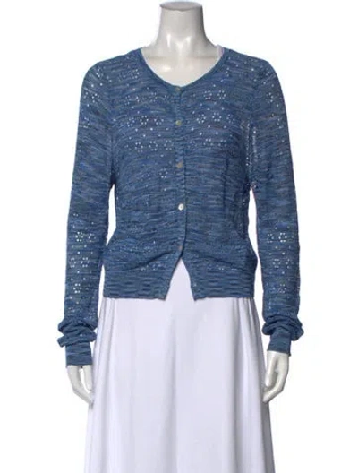 Pre-owned Ciao Lucia V-neck Sweater In Blue