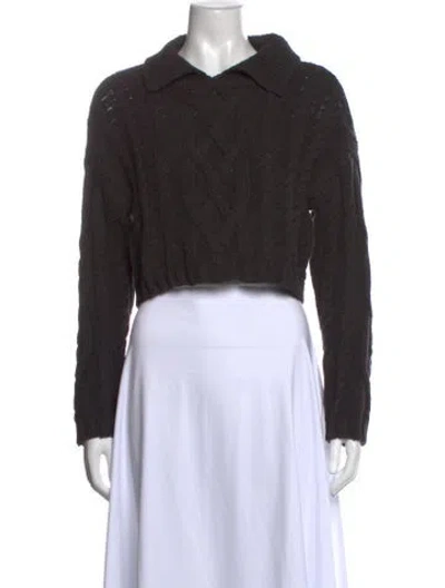 Pre-owned Ciao Lucia V-neck Sweater In Grey