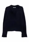 Ciao Lucia Belinha Sweater In Black In Blue