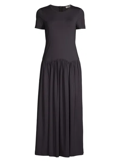 Ciao Lucia Women's Coletta Jersey Pleated Maxi Dress In Black